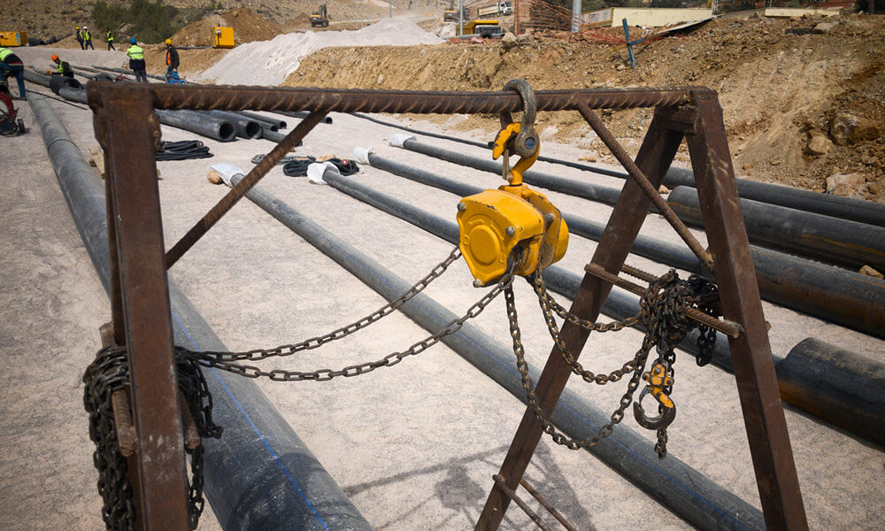 用于检查管道支架下腐蚀的图像：4常见提升方法